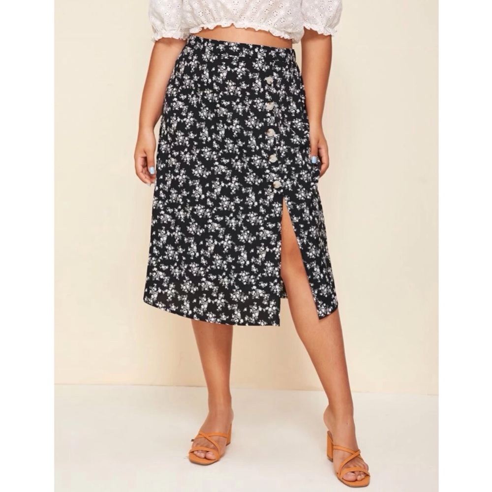 Midi-Skirt with Slit